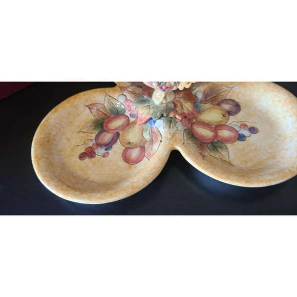 Fitz And Foyd Classics Tuscan Villa Large 3 Section Serving Tray/Candy Dish - Picture 3 of 9
